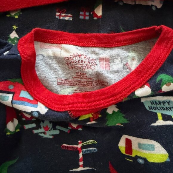 Kids Unisex Wondershop family matching Christmas holiday 2 piece set pjs size 8 - Picture 2 of 2